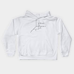 Cartesian Coordinates, Math, Physics And Science Kids Hoodie